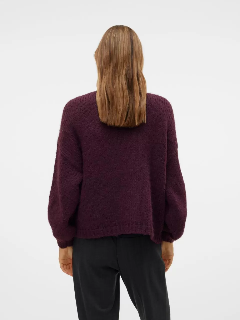 Clearance VERO MODA VMMAYBE Strikket cardigan Winetasting