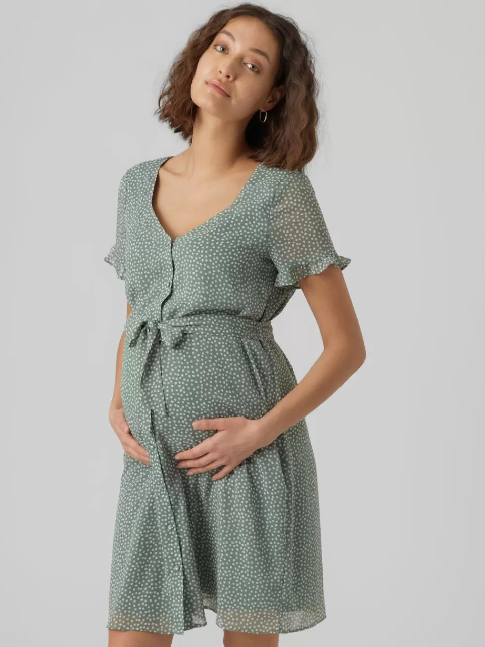Outlet VERO MODA VMMCARO Gravidkjole Chinois Green