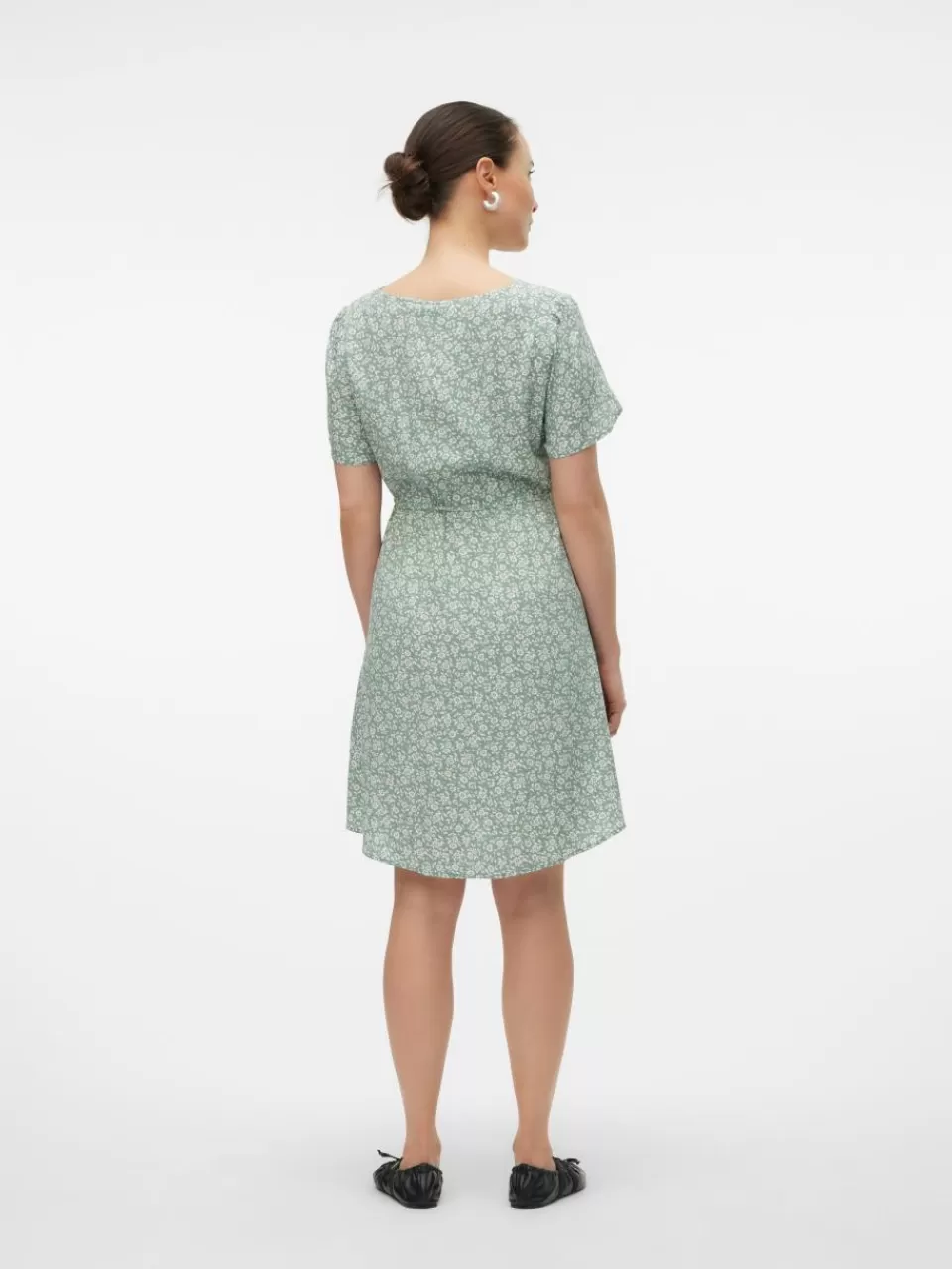 Hot VERO MODA VMMEASY Gravidkjole Hedge Green