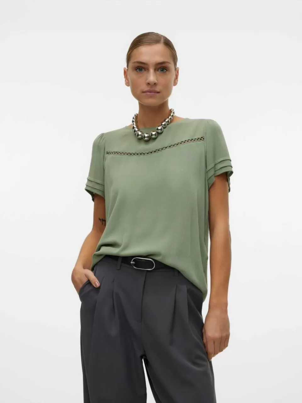 Flash Sale VERO MODA VMMENNY Topp Hedge Green