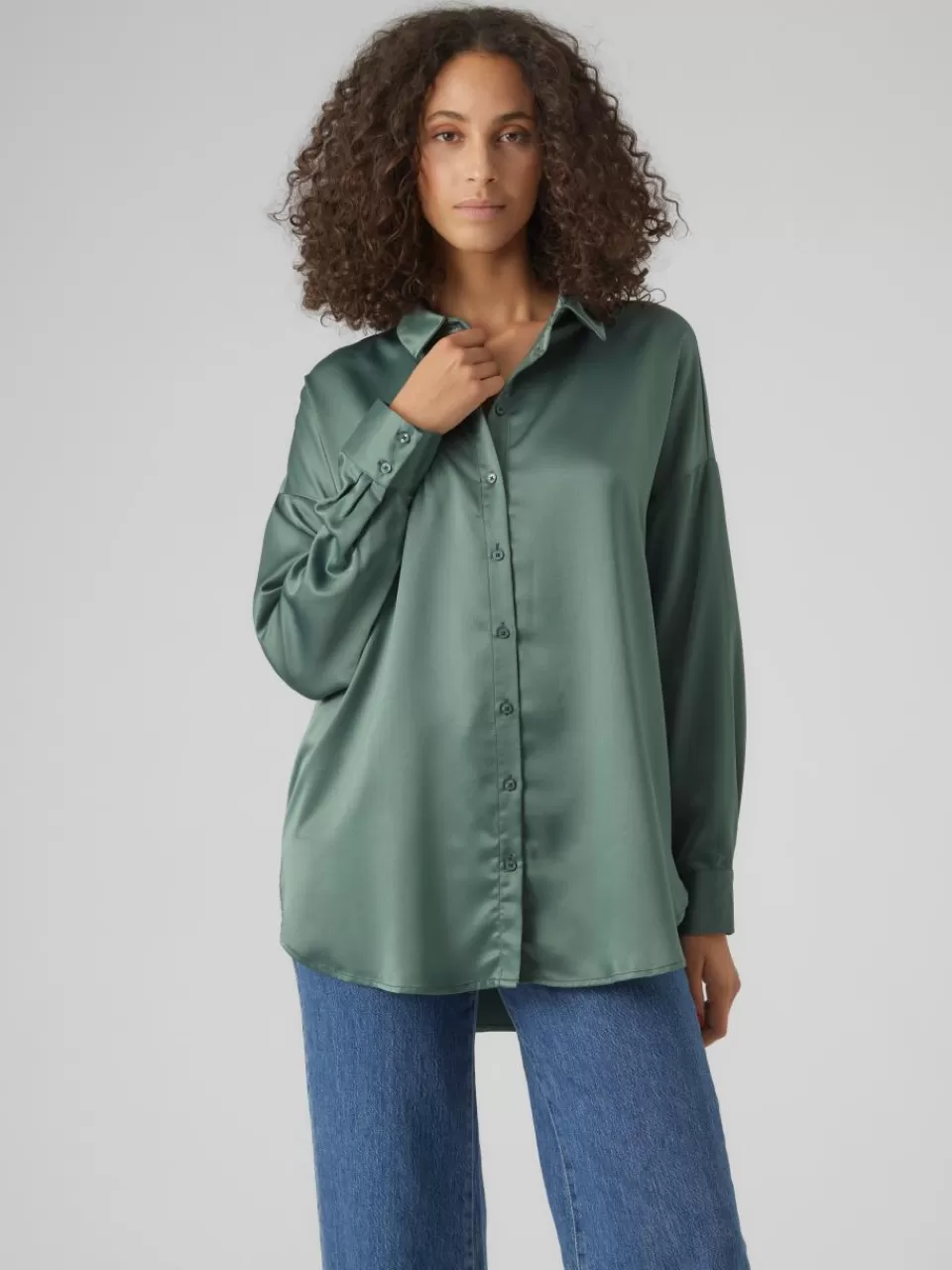 Sale VERO MODA VMMERLE Skjorte Dark Forest