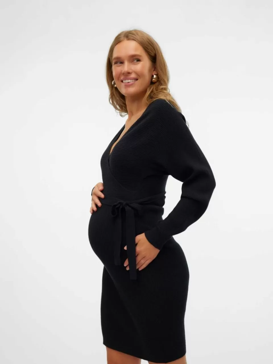New VERO MODA VMMHOLLYREM Gravidkjole Black