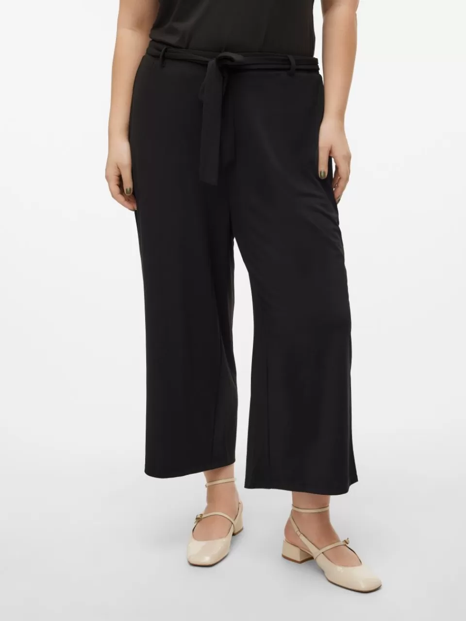 Best VERO MODA VMMILLA Høy midje Culottebukser Black