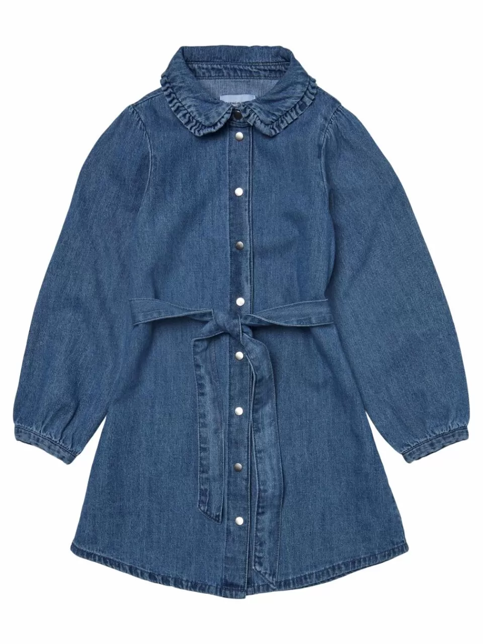 Fashion VERO MODA VMMILLA Midikjole Medium Blue Denim