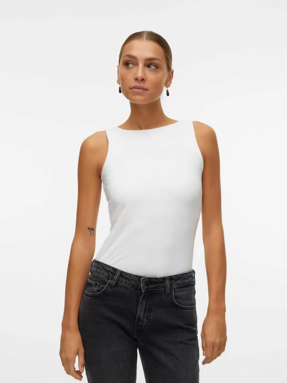 Store VERO MODA VMMILLION Topp Bright White