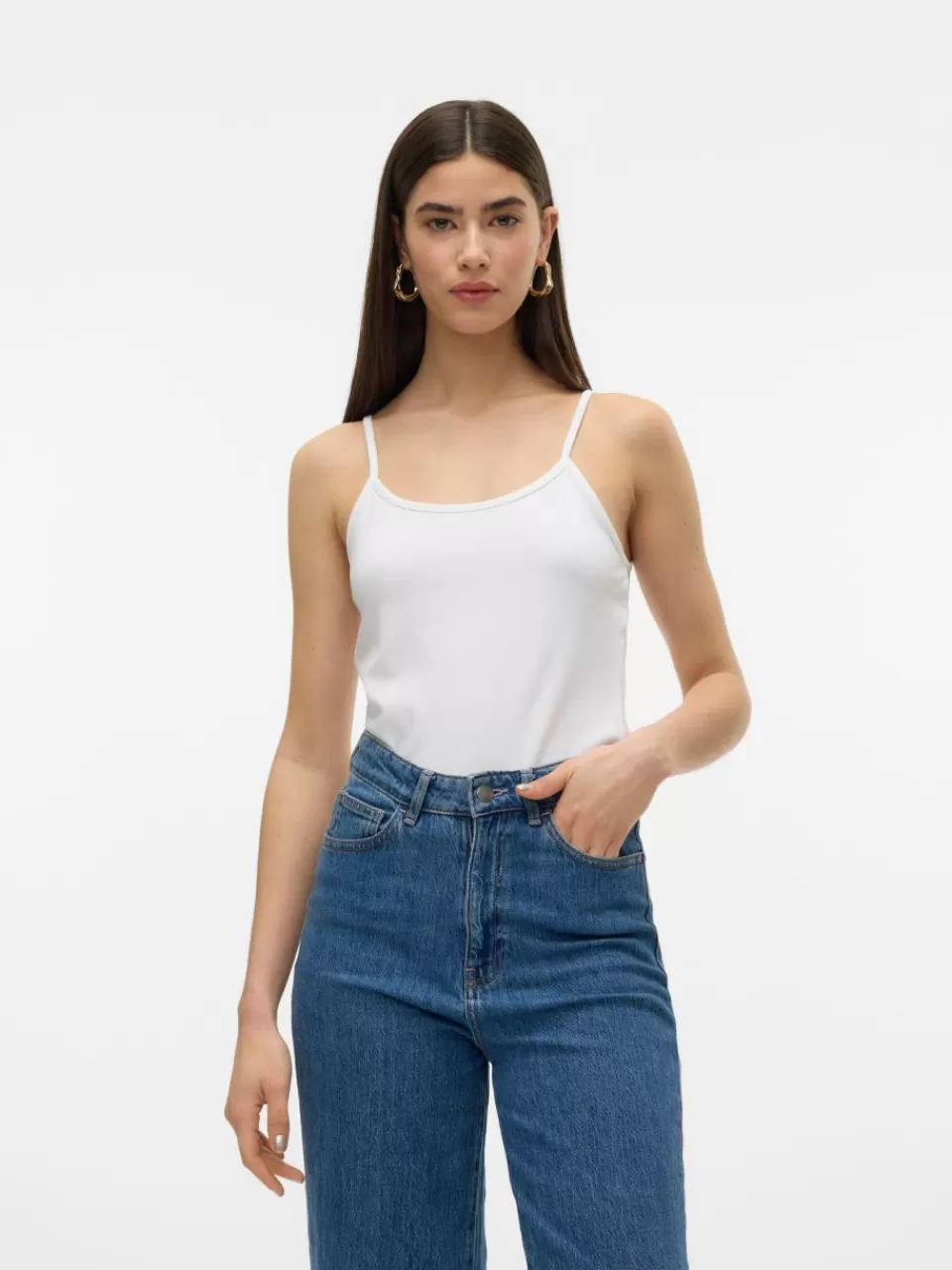 Cheap VERO MODA VMMILLION Topp Bright White