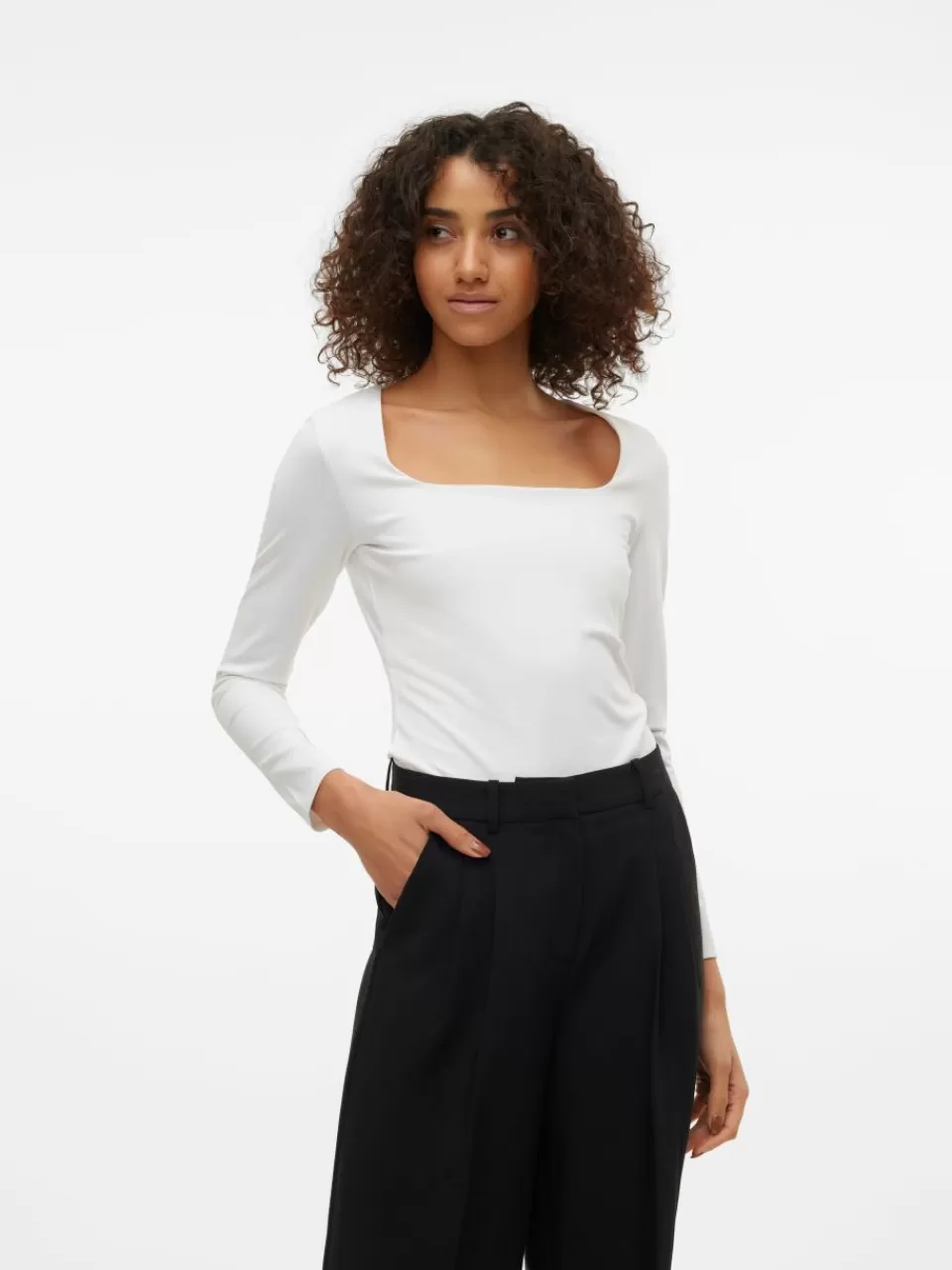 Sale VERO MODA VMMILLION Topp Bright White