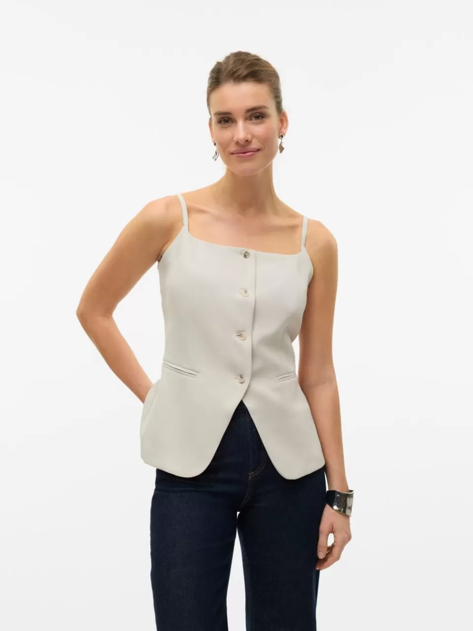 Cheap VERO MODA VMMISCHA Skreddersydd vest Silver Lining