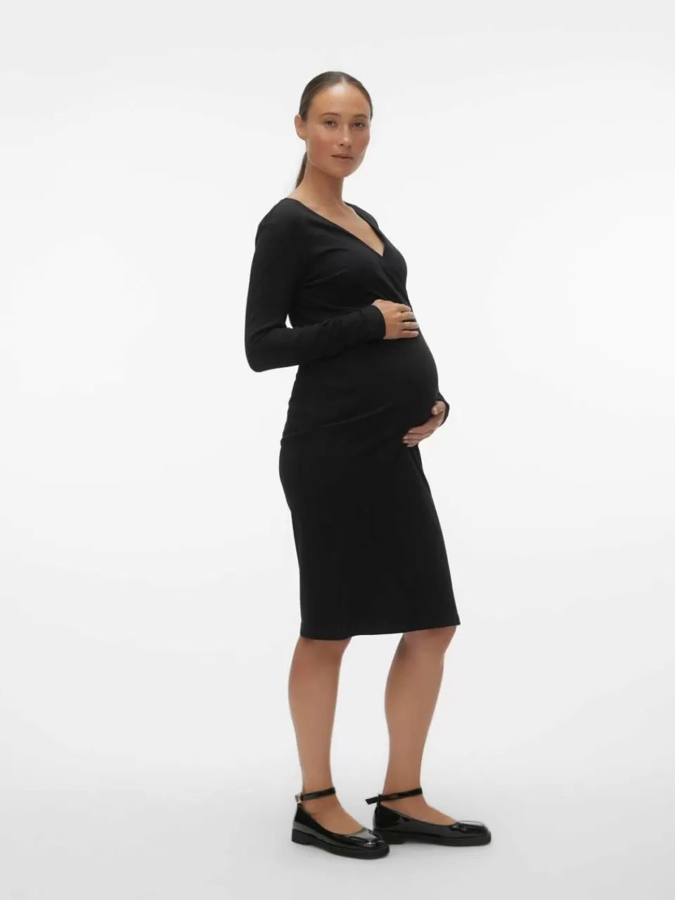 New VERO MODA VMMLAVENDER Gravidkjole Black