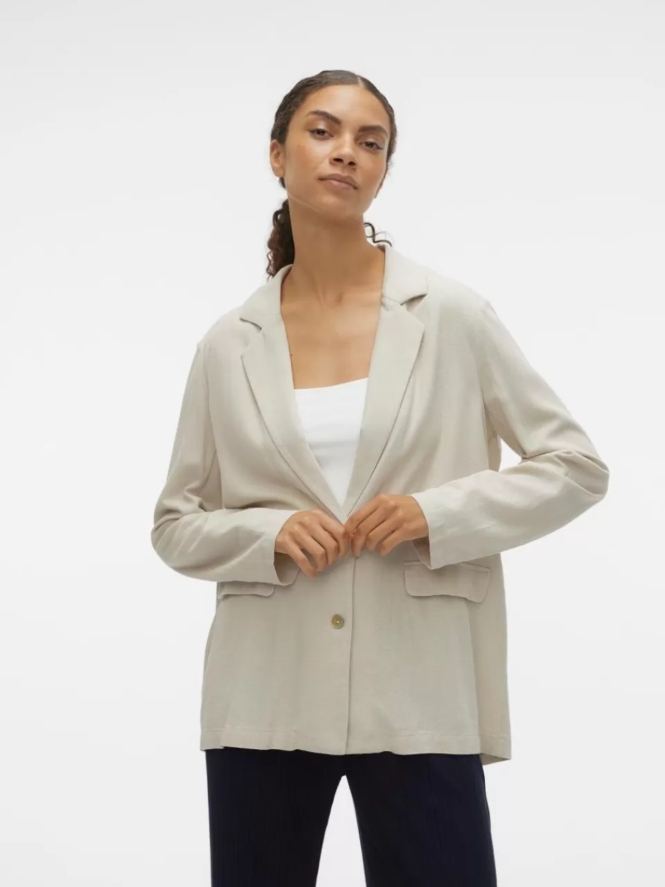 Sale VERO MODA VMMYMILO Blazer Silver Lining