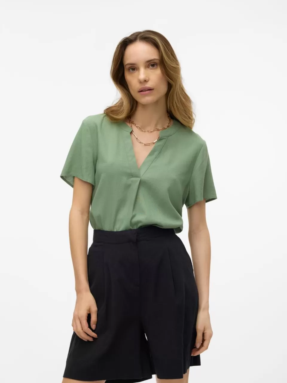 Flash Sale VERO MODA VMMYMILO Topp Hedge Green