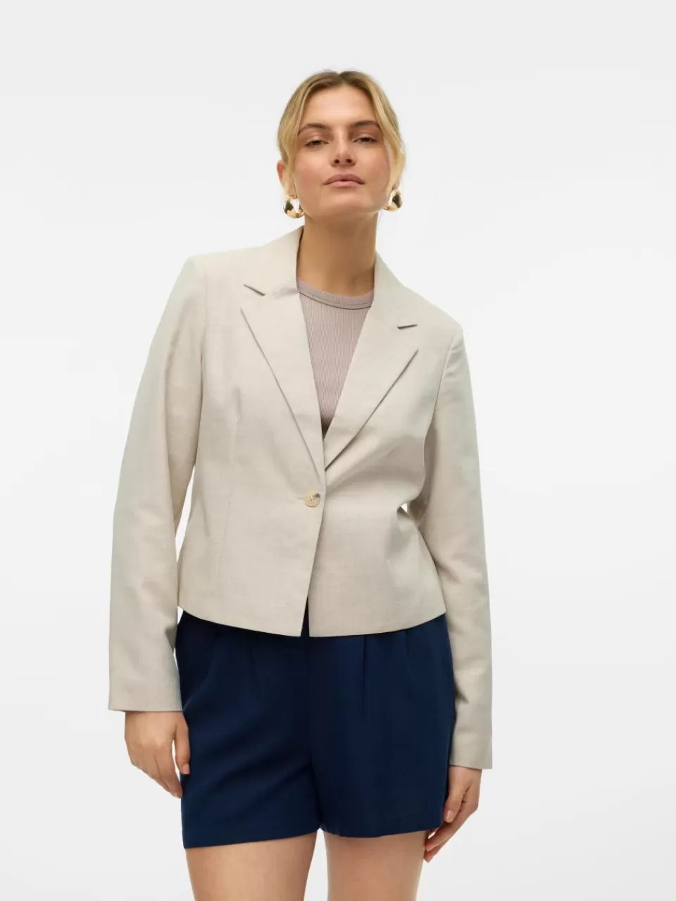 Hot VERO MODA VMNANCY Blazer Silver Lining