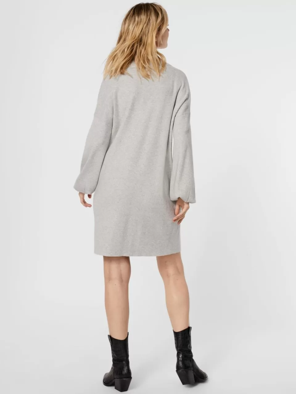 Sale VERO MODA VMNANCY Kort kjole Light Grey Melange