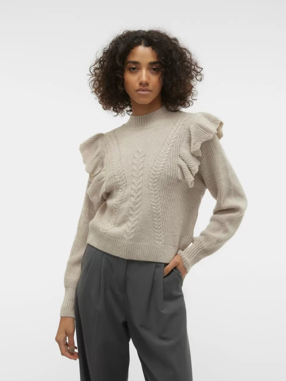 Outlet VERO MODA VMNEWENYA Genser Silver Lining