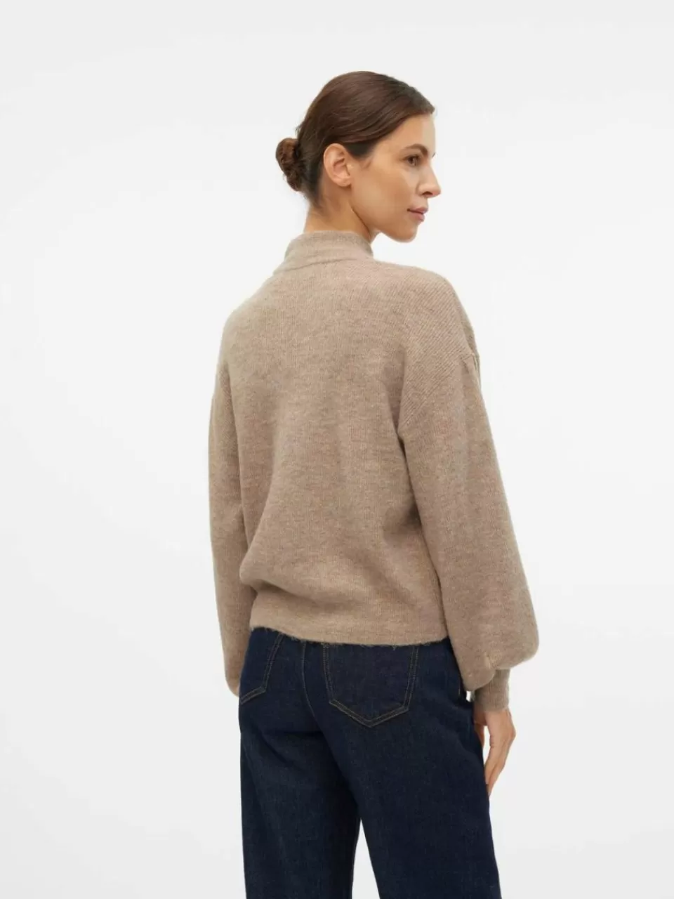 Outlet VERO MODA VMNEWRUBELLEFILE Genser Silver Mink