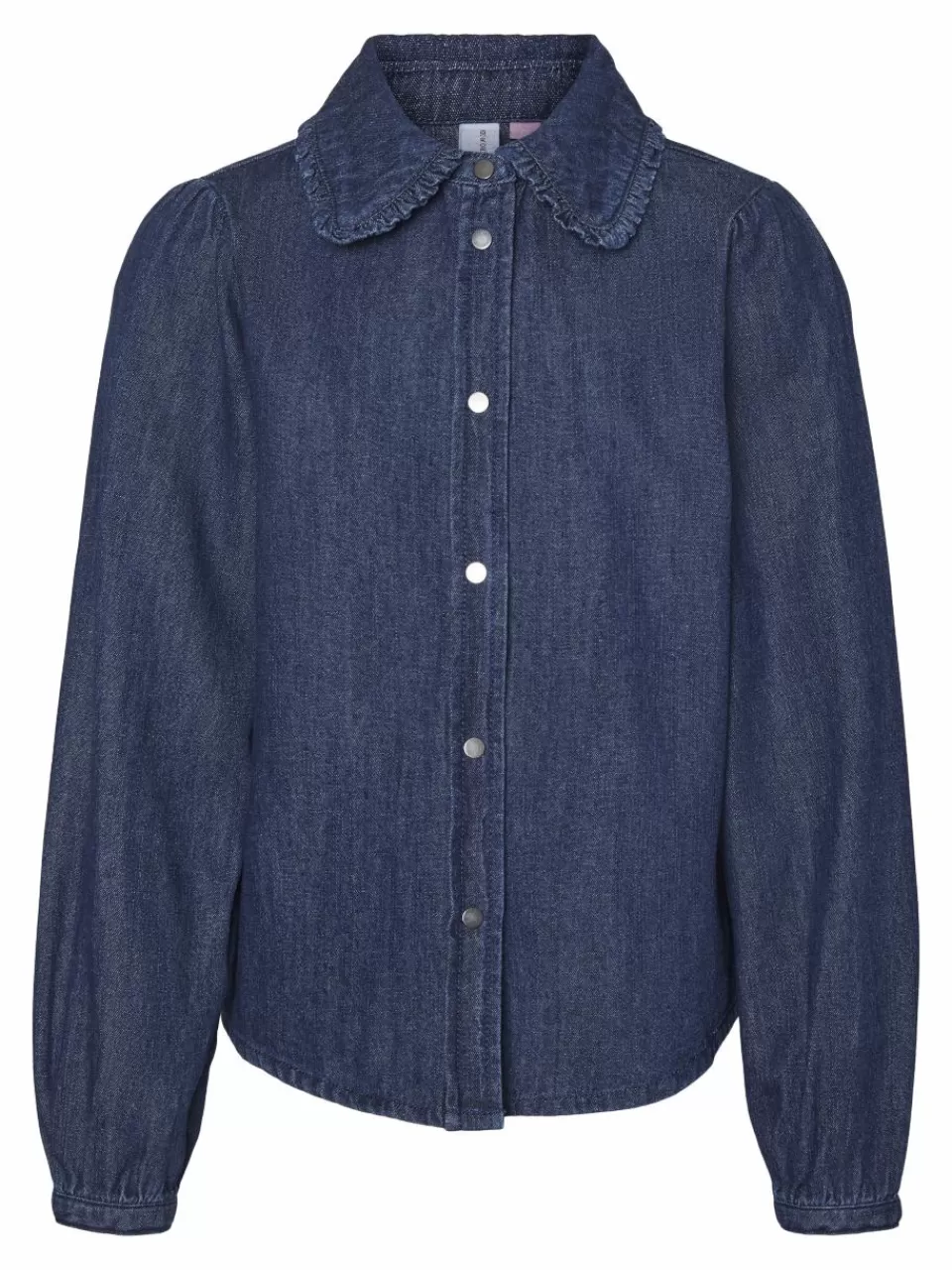 Fashion VERO MODA VMNILY Skjorte Dark Blue Denim