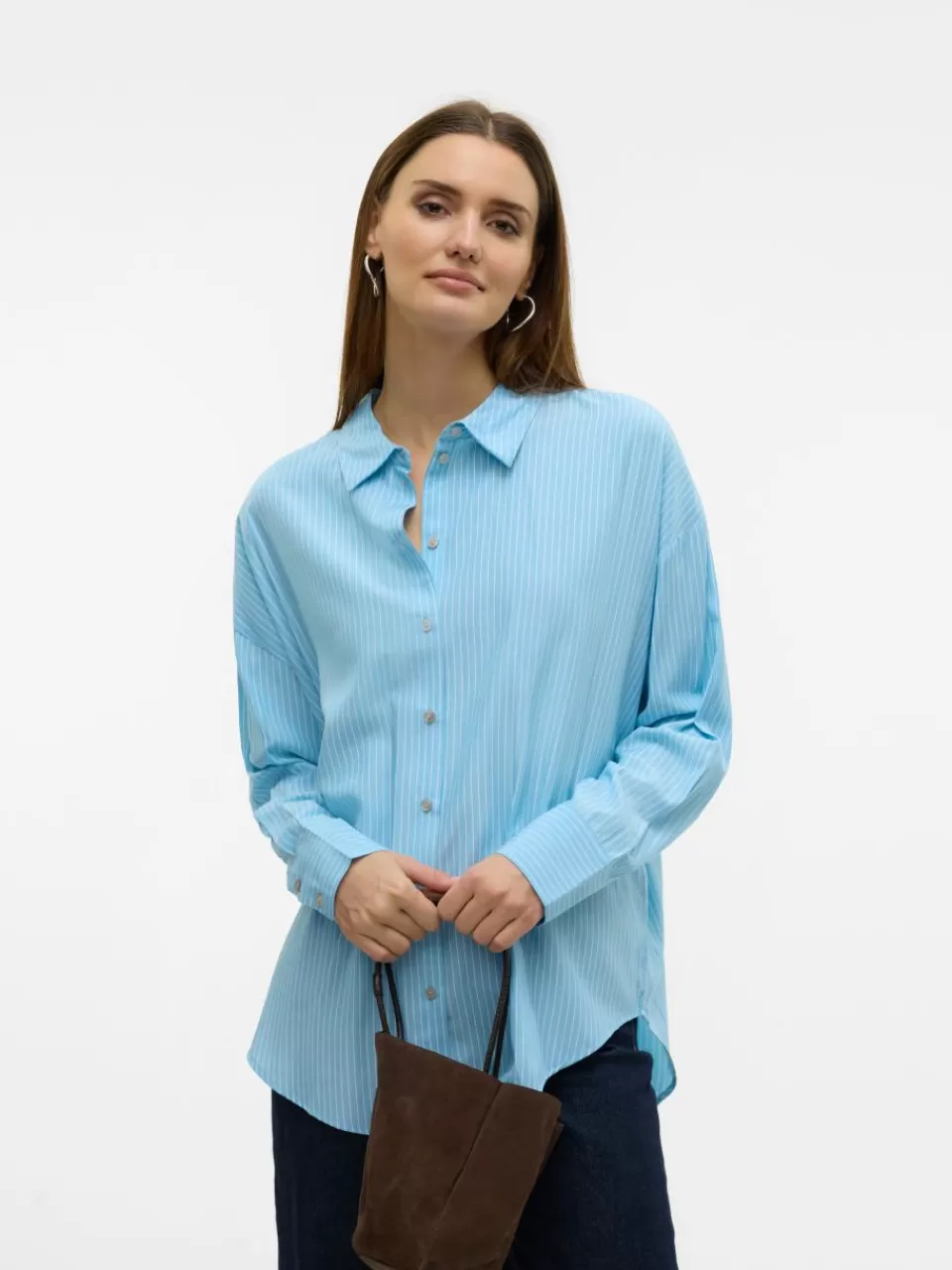 Discount VERO MODA VMNORA Skjorte Airy Blue