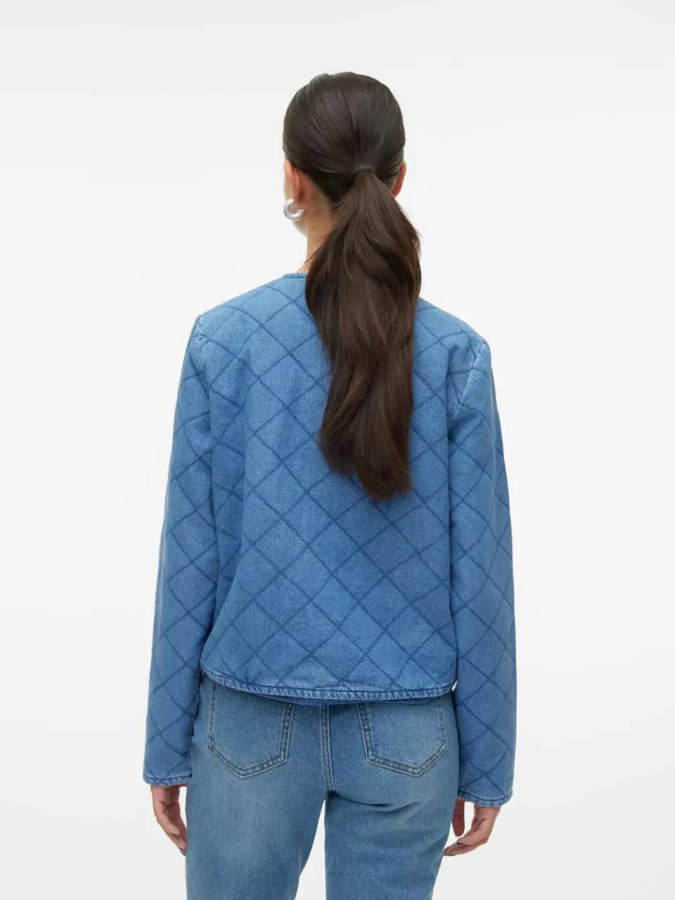Online VERO MODA VMOLIVE Denimjakke Medium Blue Denim