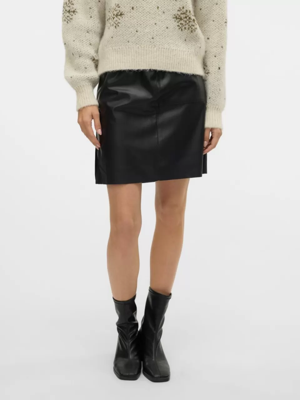 Flash Sale VERO MODA VMOLYMPIA Høy midje Kort skjørt Black