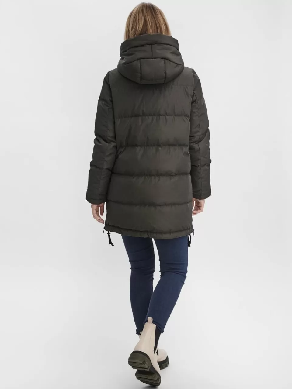 Hot VERO MODA VMOSLO Dún Jakke Peat