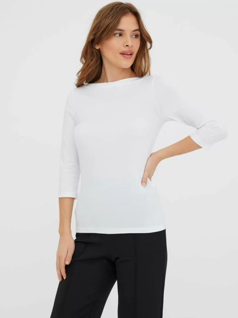 Store VERO MODA VMPANDA Topp Bright White