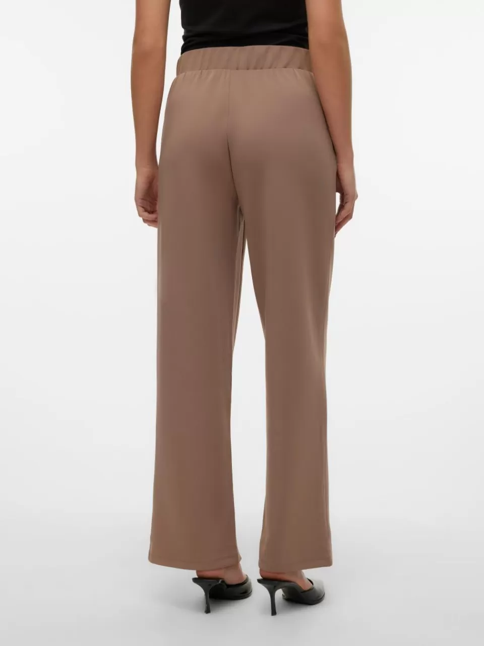 Shop VERO MODA VMPANNA Høyt snitt Bukser Brown Lentil