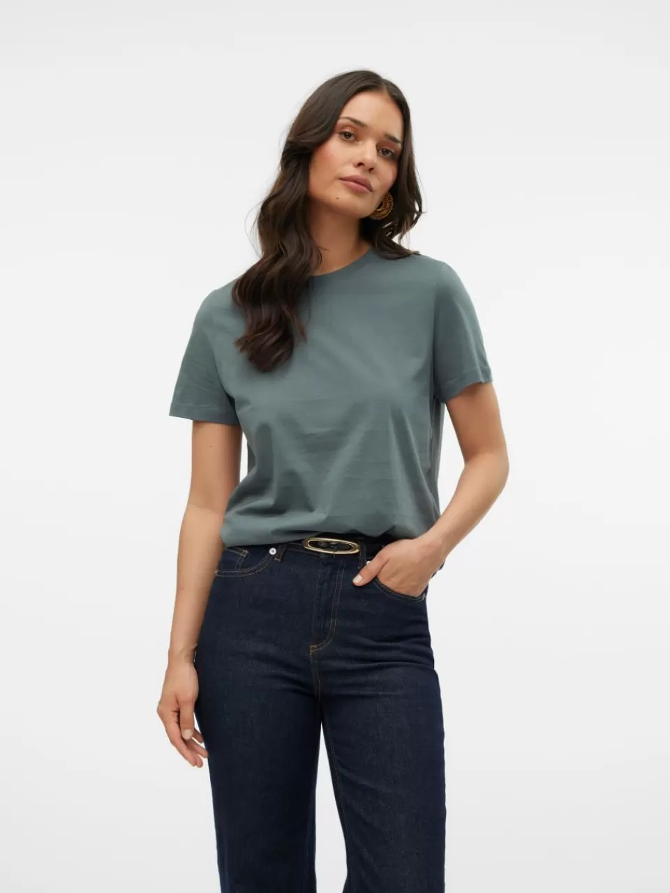 Cheap VERO MODA VMPAULINA T-skjorte Balsam Green