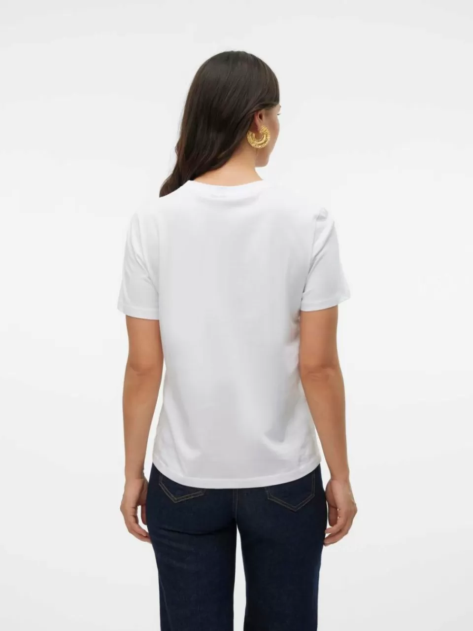 Shop VERO MODA VMPAULINA T-skjorte Bright White