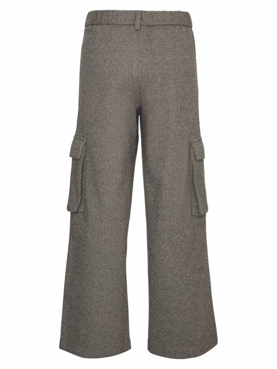 Best Sale VERO MODA VMPIA Middels høy midje Bukser Light Grey Melange