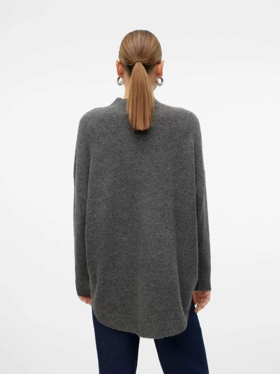 New VERO MODA VMPLAZA Genser Medium Grey Melange