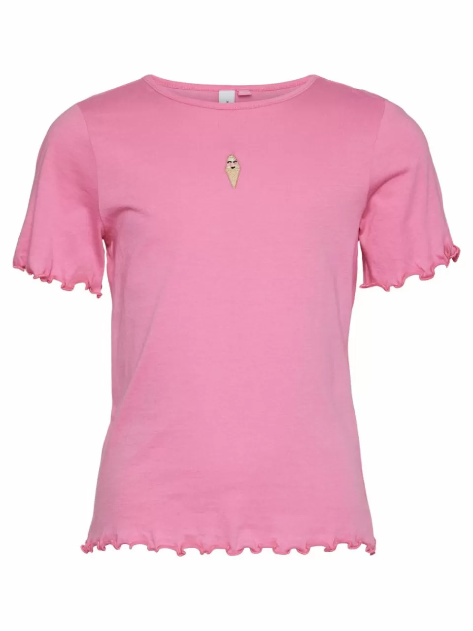 Fashion VERO MODA VMPOPSICLE T-skjorte Pink Cosmos