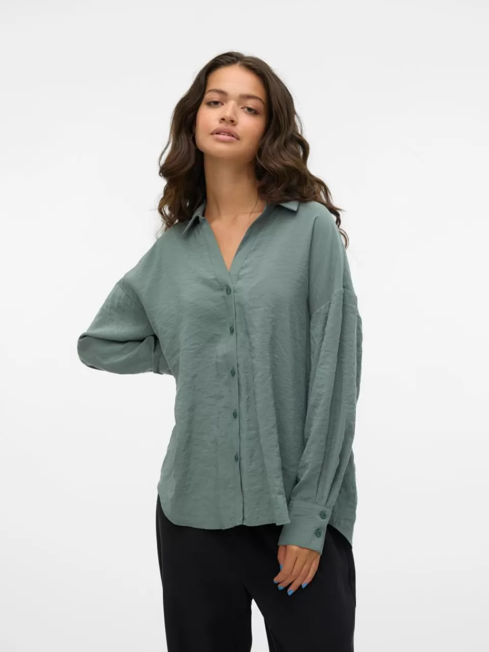 Cheap VERO MODA VMQUEENY Skjorte Balsam Green