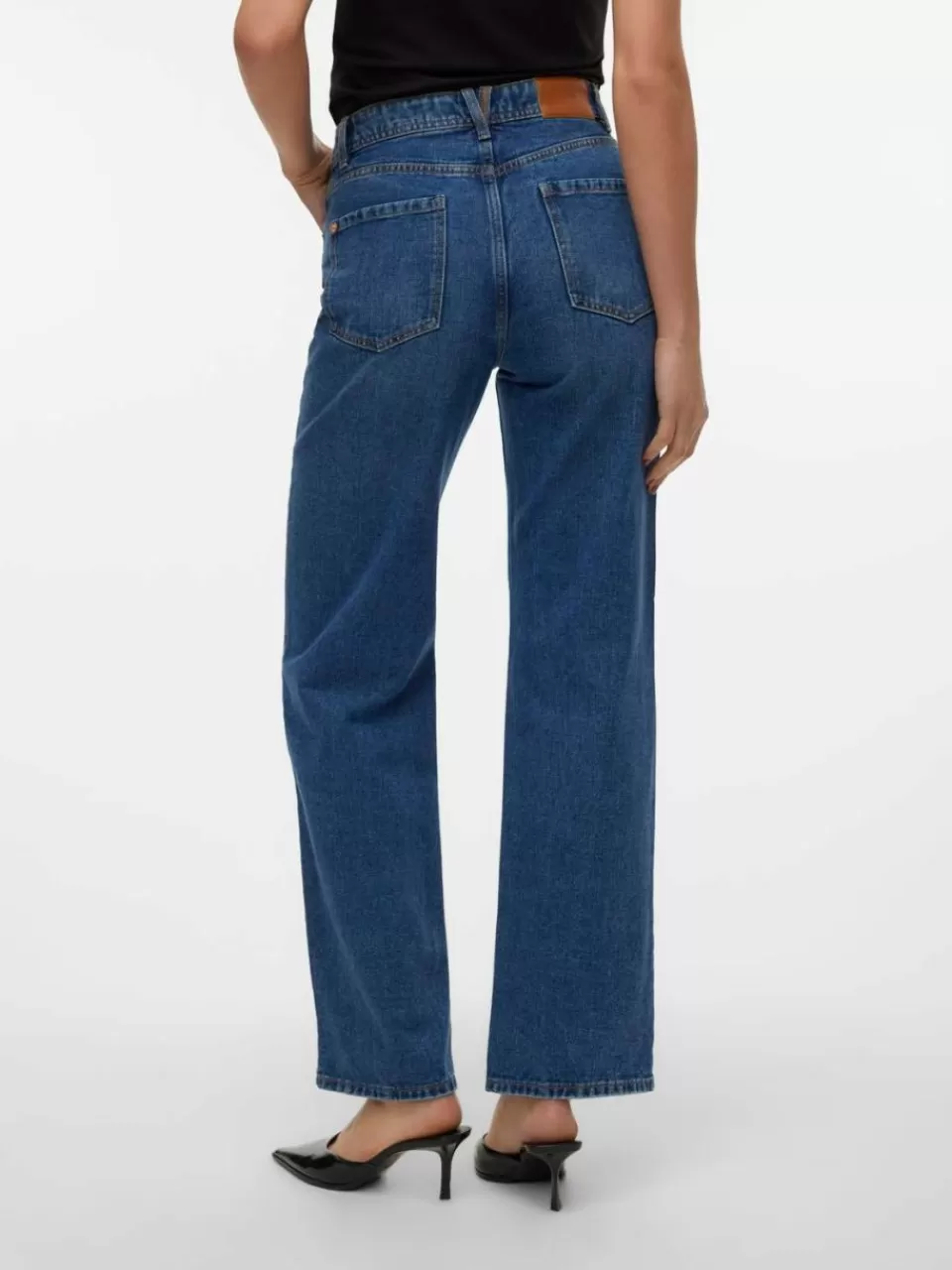 Discount VERO MODA VMRACHEL Høyt snitt Wide Fit Jeans Medium Blue Denim