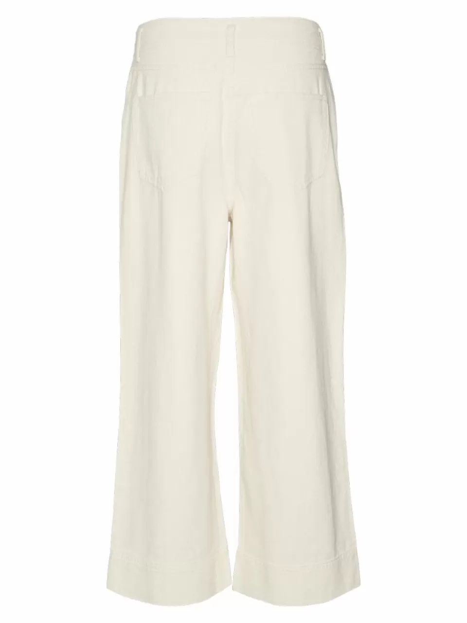 Fashion VERO MODA VMREBECCA Super high rise Wide Fit Culotte jeans Ecru