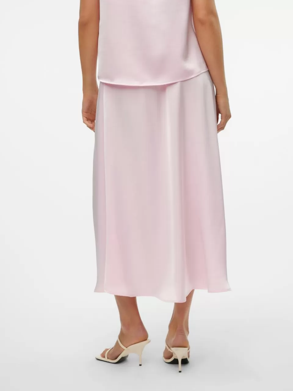 Shop VERO MODA VMRITA Midiskjørt Pink-A-Boo