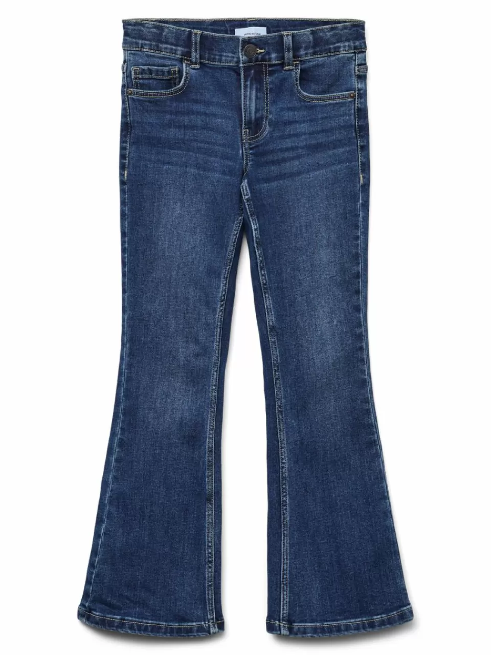 Store VERO MODA VMRIVER Høyt snitt Wide Fit Jeans Dark Blue Denim