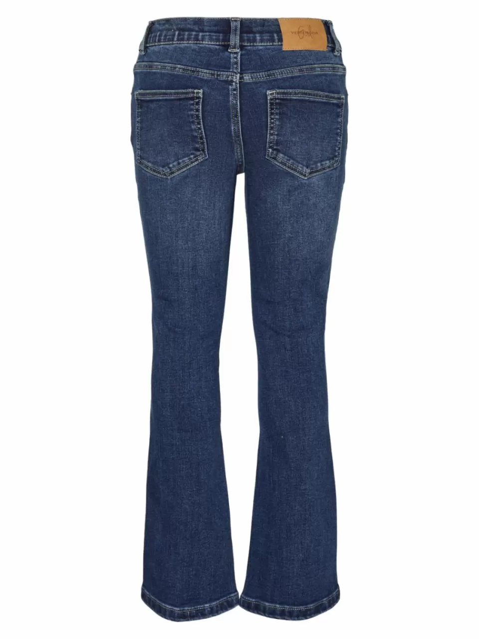 Store VERO MODA VMRIVER Høyt snitt Wide Fit Jeans Dark Blue Denim