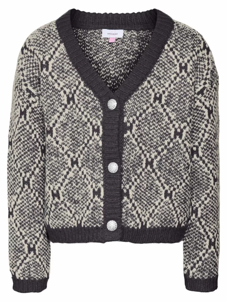 Discount VERO MODA VMRORY Strikket cardigan Obsidian