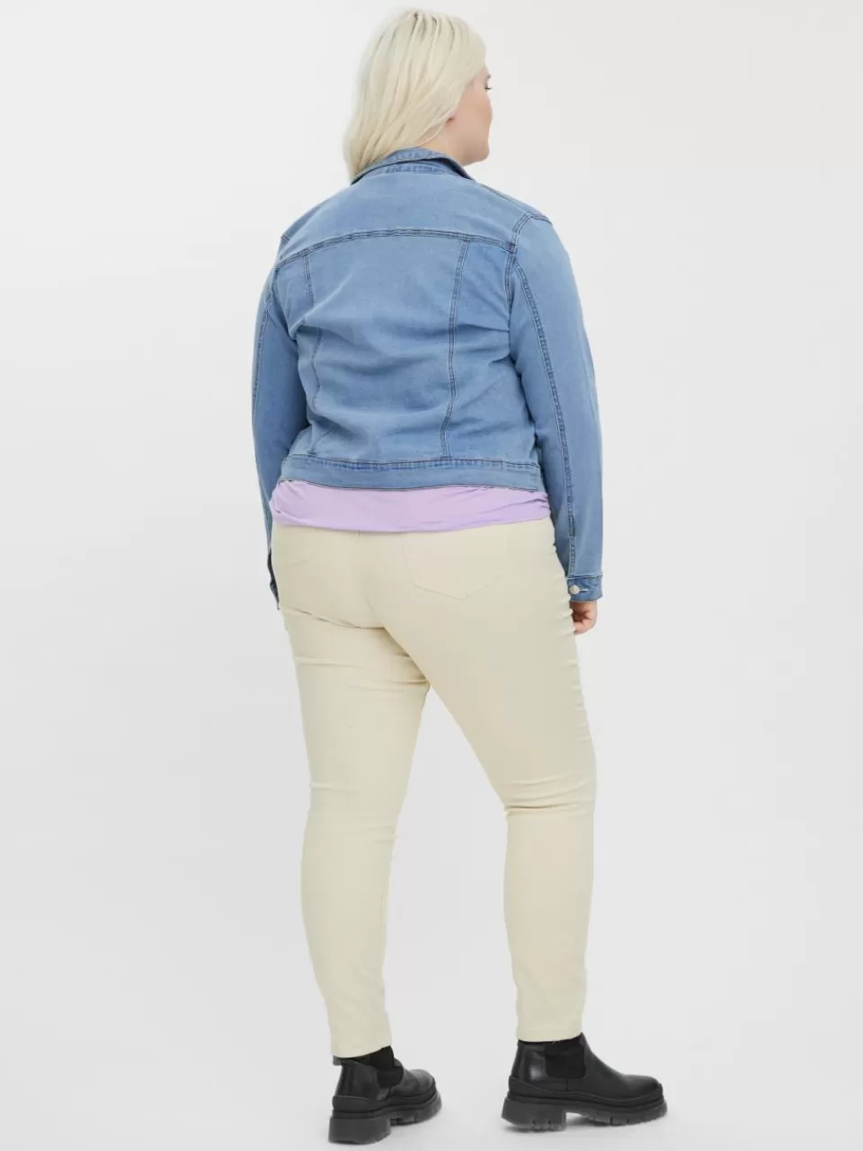 Fashion VERO MODA VMRUNA Jakke Light Blue Denim