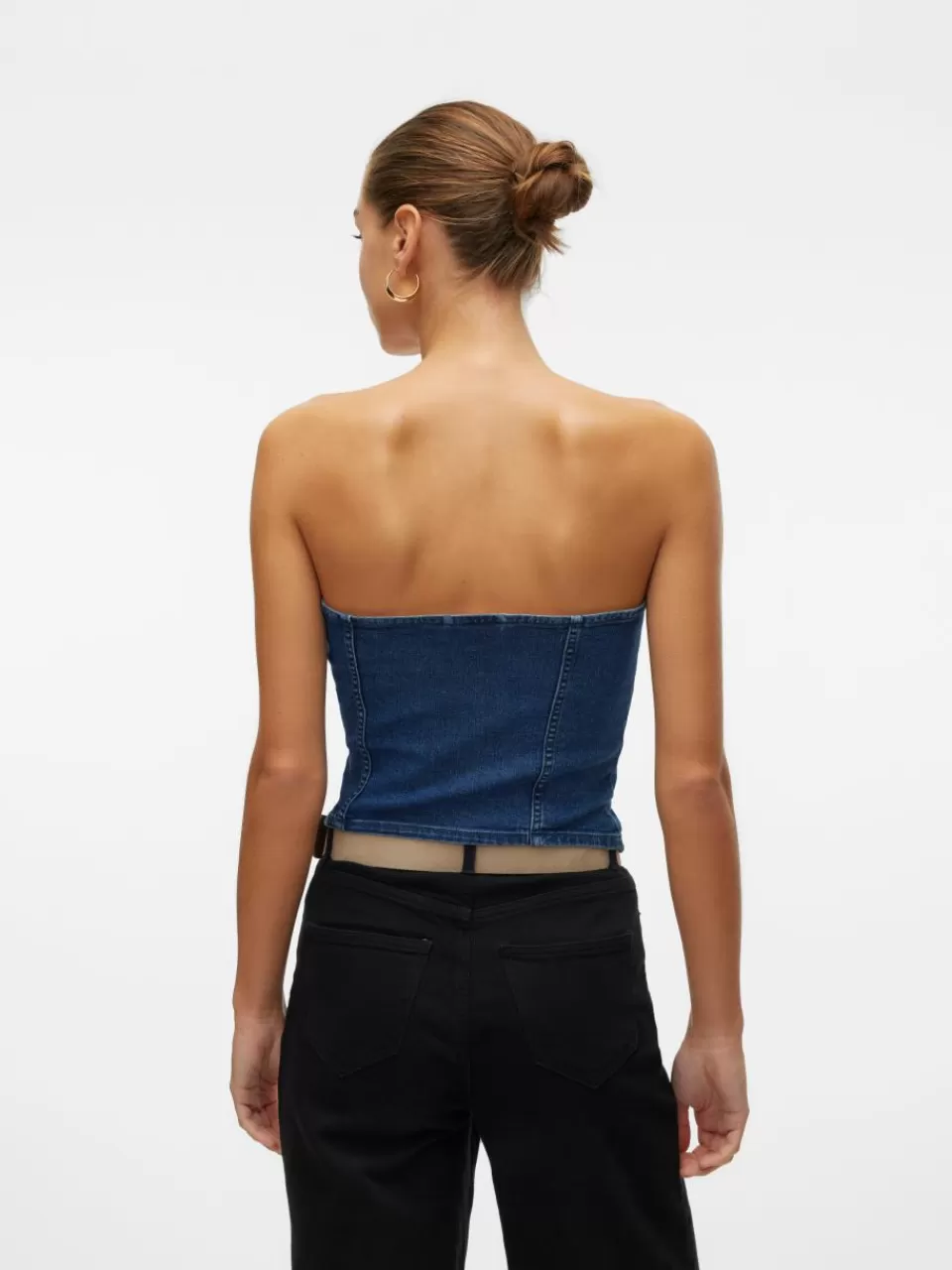 Online VERO MODA VMSHERIDAN Topp Dark Blue Denim