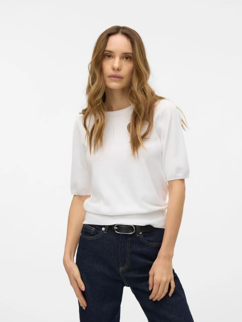 Cheap VERO MODA VMSILJE Genser Bright White