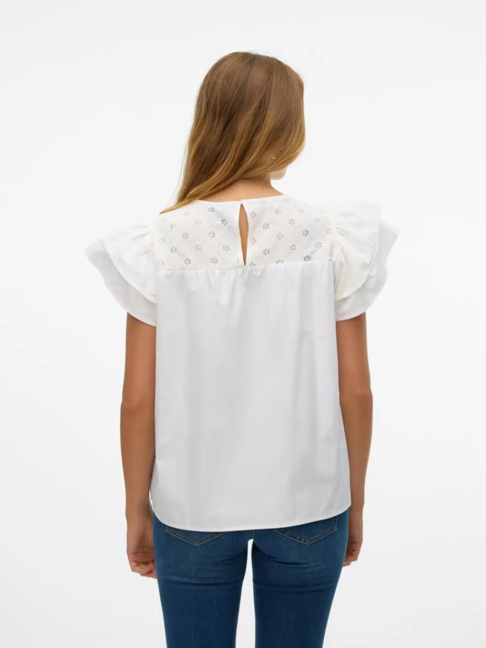 Outlet VERO MODA VMSINNA Topp Bright White