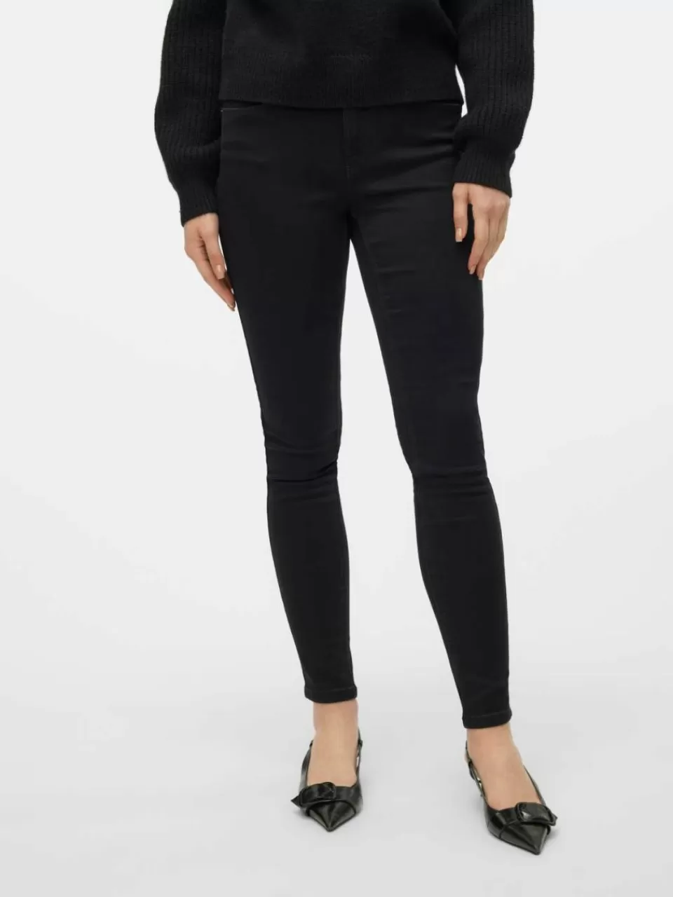 Outlet VERO MODA VMSOPHIA Høyt snitt Skinny Fit Jeans Black