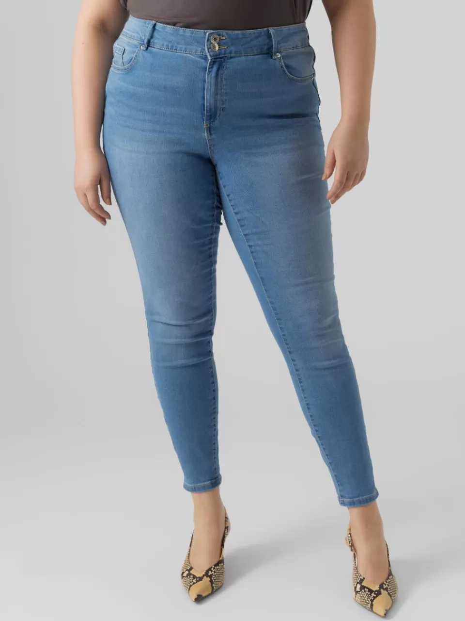 Cheap VERO MODA VMSOPHIA Høyt snitt Skinny Fit Jeans Medium Blue Denim