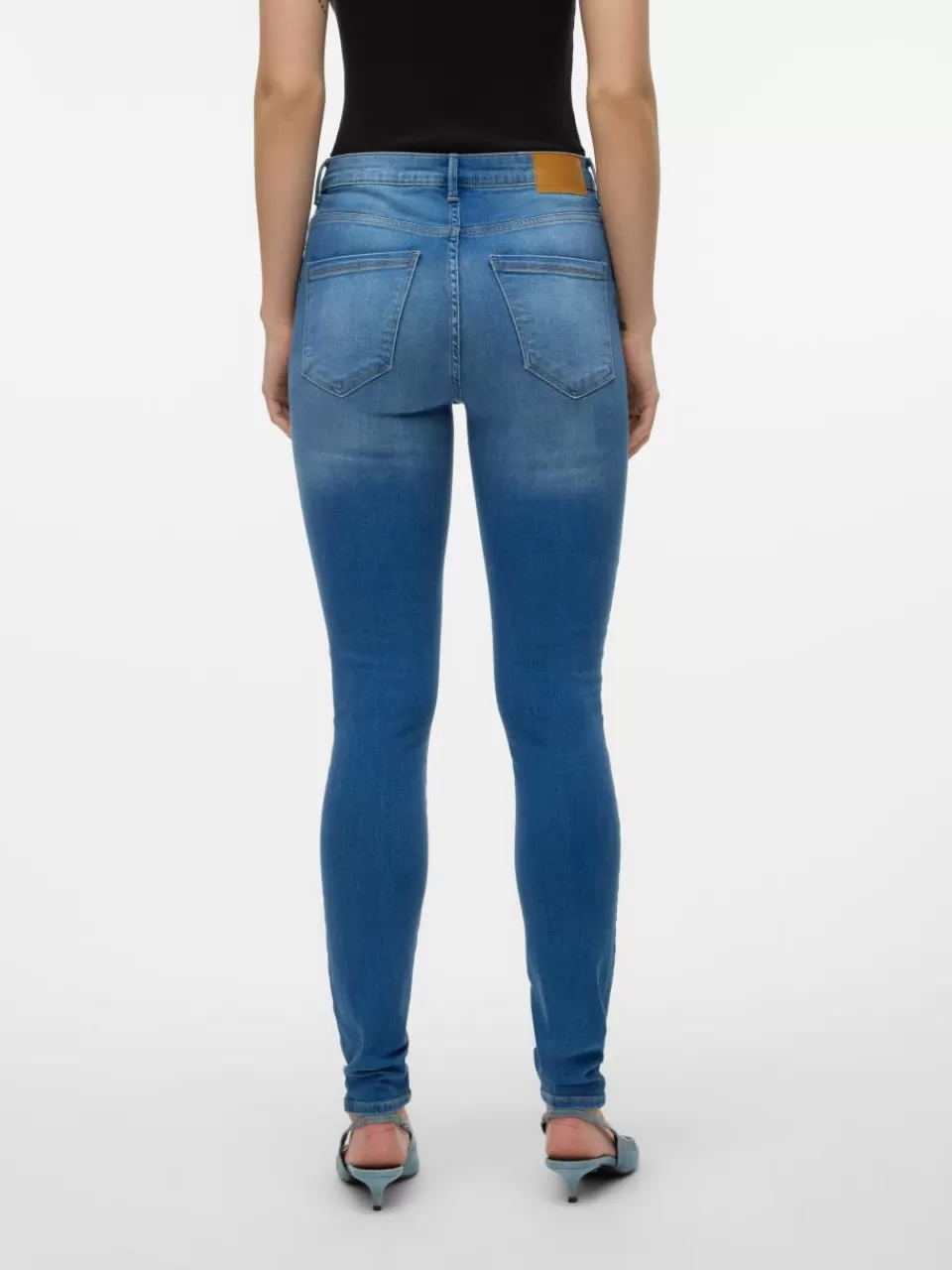 Discount VERO MODA VMSOPHIA Høyt snitt Skinny Fit Jeans Medium Blue Denim