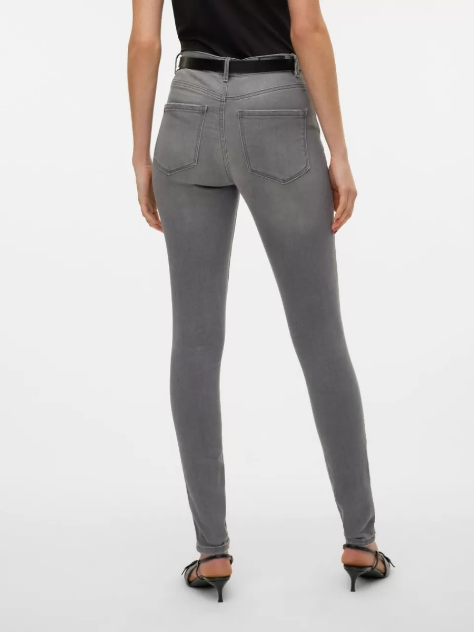 Store VERO MODA VMSOPHIA Høyt snitt Skinny Fit Jeans Light Grey Denim