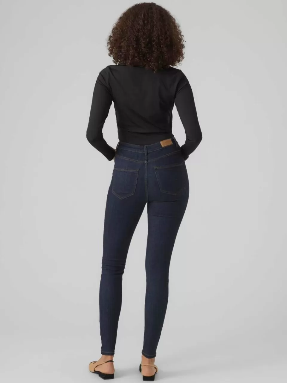 Sale VERO MODA VMSOPHIA Høyt snitt Skinny Fit Jeans Dark Blue Denim