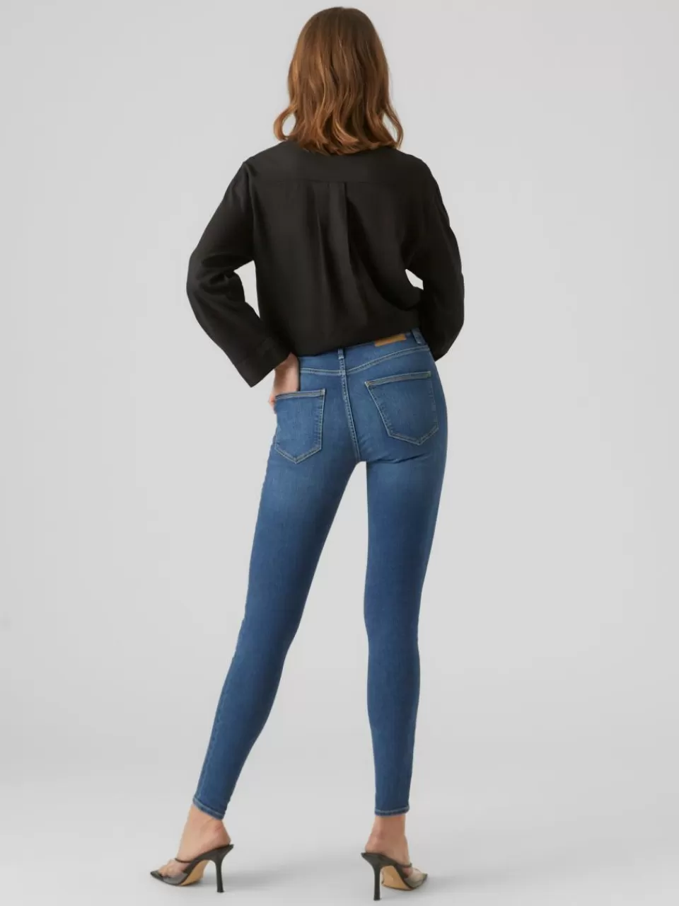 Cheap VERO MODA VMSOPHIA Høyt snitt Skinny Fit Jeans Medium Blue Denim