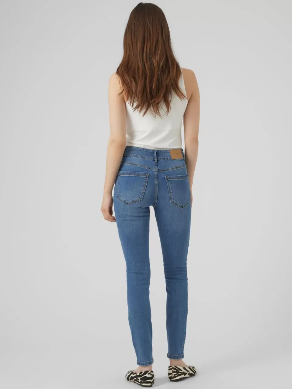 Discount VERO MODA VMSOPHIA Høyt snitt Skinny Fit Jeans Medium Blue Denim