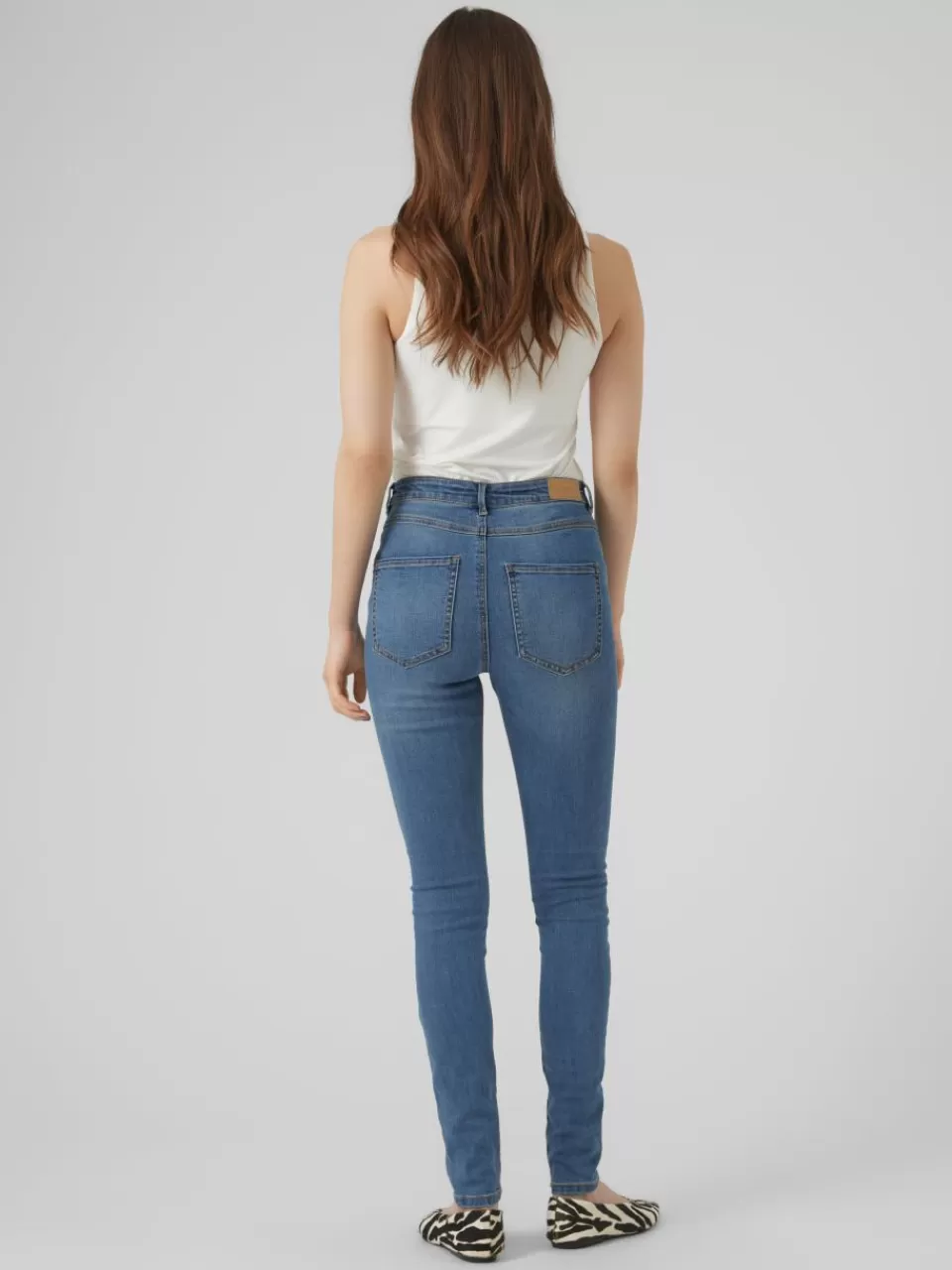 Best VERO MODA VMSOPHIA Høyt snitt Skinny Fit Jeans Medium Blue Denim